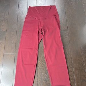 Aerie Red Offline High Waisted Leggings Size XS